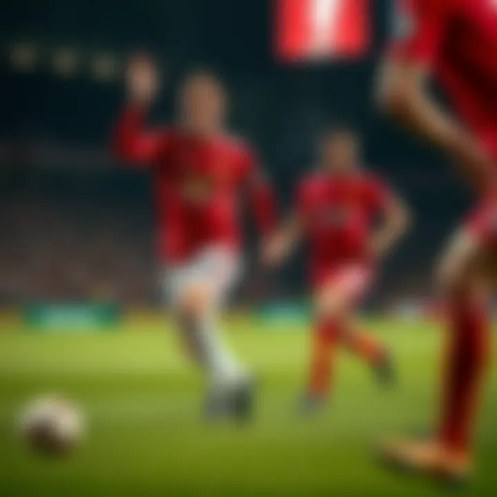 Key Players from Manchester United and Liverpool Key players from both teams in action