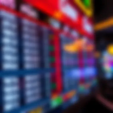 A close-up of betting odds on a digital screen