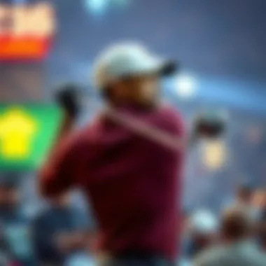 Tiger Woods swinging a golf club