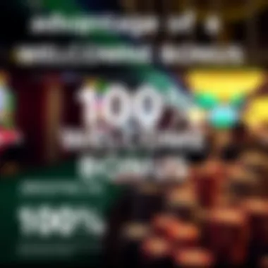 Advantages of a 100% Welcome Bonus An infographic illustrating the benefits of a 100% welcome bonus