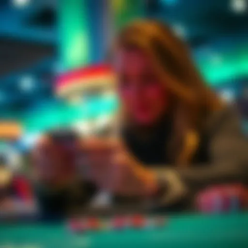 User engaging with a betting app on a smartphone