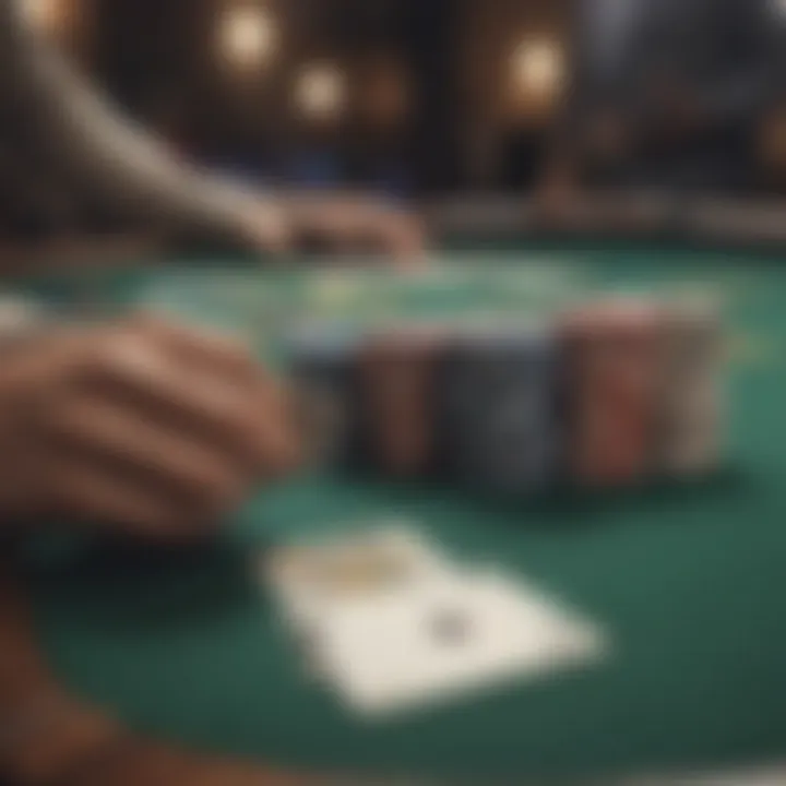 Virtual poker table featuring diverse game options