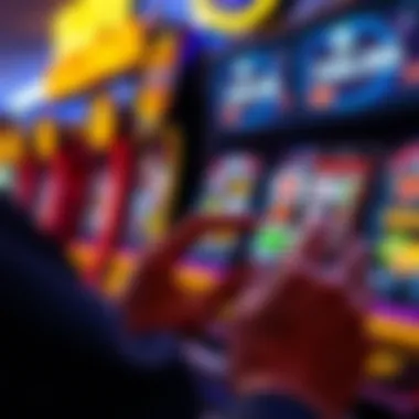 User exploring slot options on smartphone
