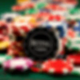 A collection of different types of betting chips in various colors and designs