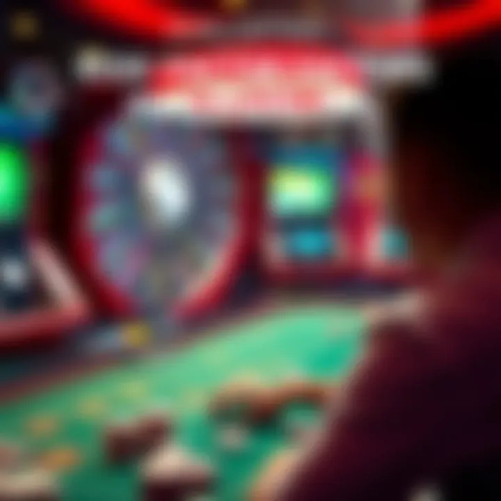 Infographic illustrating risk factors in gambling