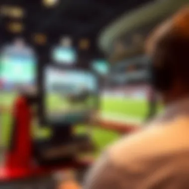 A digital device displaying live horse racing coverage