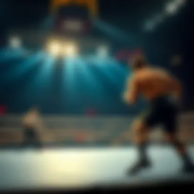 Wrestling Championship Match in Arena