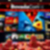 An overview of the BovadaCom homepage showcasing various gambling options