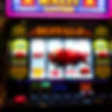 Colorful display of a Buffalo slot machine with reels in motion