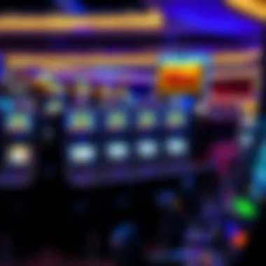 Buffalo Slots in the Casino Environment Group of Buffalo slot machines in a modern casino setting