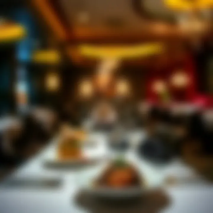 Culinary Delights at Cal Neva Dining area featuring gourmet dishes and an elegant ambiance