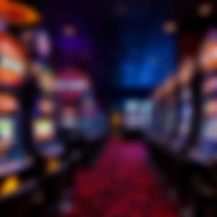 Interior view of a casino highlighting Harley Davidson slot machines