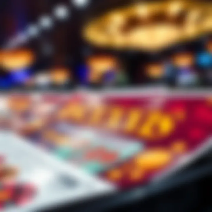 Promotional Casino Bonuses A close-up of promotional materials highlighting casino bonuses