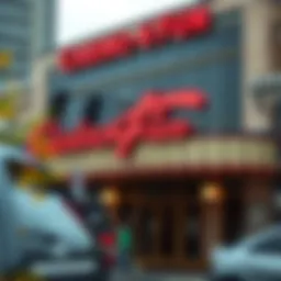 Exterior view of Casino4Fun showcasing its vibrant signage