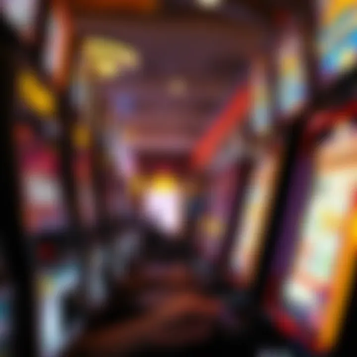 A player engaged in the thrilling experience of spinning a slot machine.