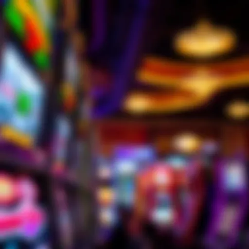 Diverse Slot Machines at Choctaw Casino Durant Overview of a vibrant slot machine area filled with various types of games.