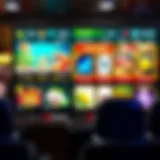 A vibrant interface of Double Casino showcasing various gaming options