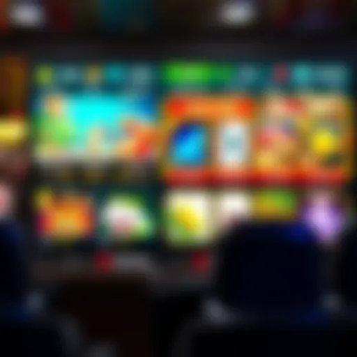 A vibrant interface of Double Casino showcasing various gaming options