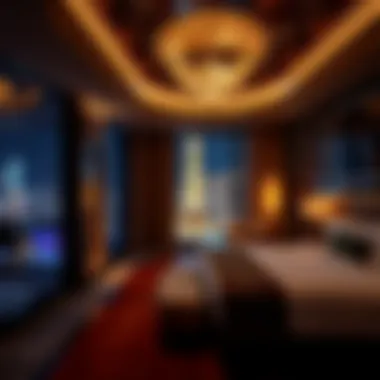 Luxury Accommodations in Las Vegas Luxurious hotel room in Las Vegas with stunning views
