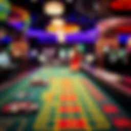 Craps table at a casino