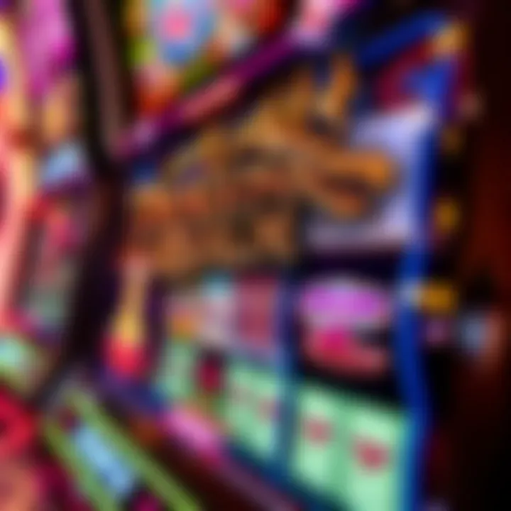 Intricate Bonus Features of Dragons Realm Close-up of bonus features in Dragons Realm