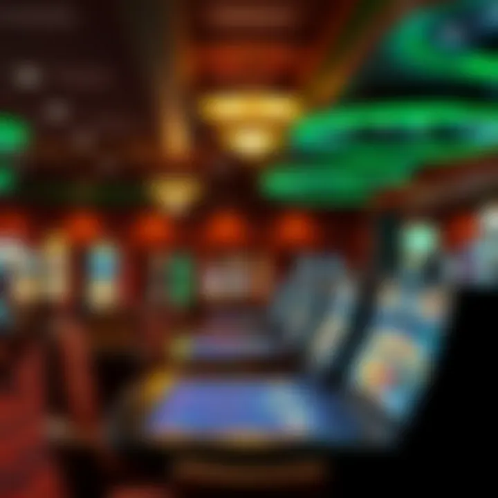 Diverse Gaming Tables at Emerald Casino Interior of the gaming area filled with various gaming tables