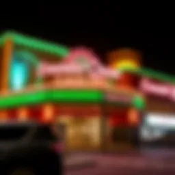 Exterior view of Emerald Queen Casino showcasing its vibrant architecture and signage