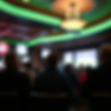 Sports Event Viewing at Emerald Queen Casino A group of patrons engaging in an exciting sports event on large screens