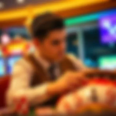 Ethical Implications of Casino Advertisements A thought-provoking illustration reflecting ethical concerns of gambling promotions.