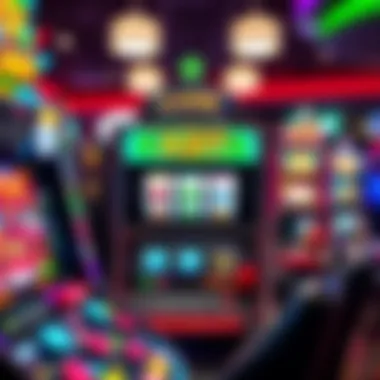 Cash Bandit Slot Machine Display A vibrant slot machine display showcasing the Cash Bandit theme