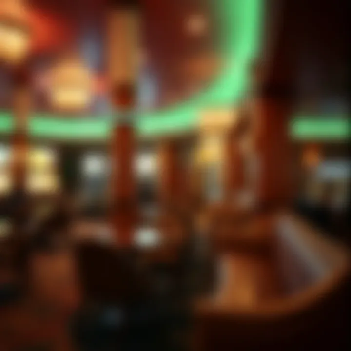 Designated smoking area at Excalibur Hotel and Casino