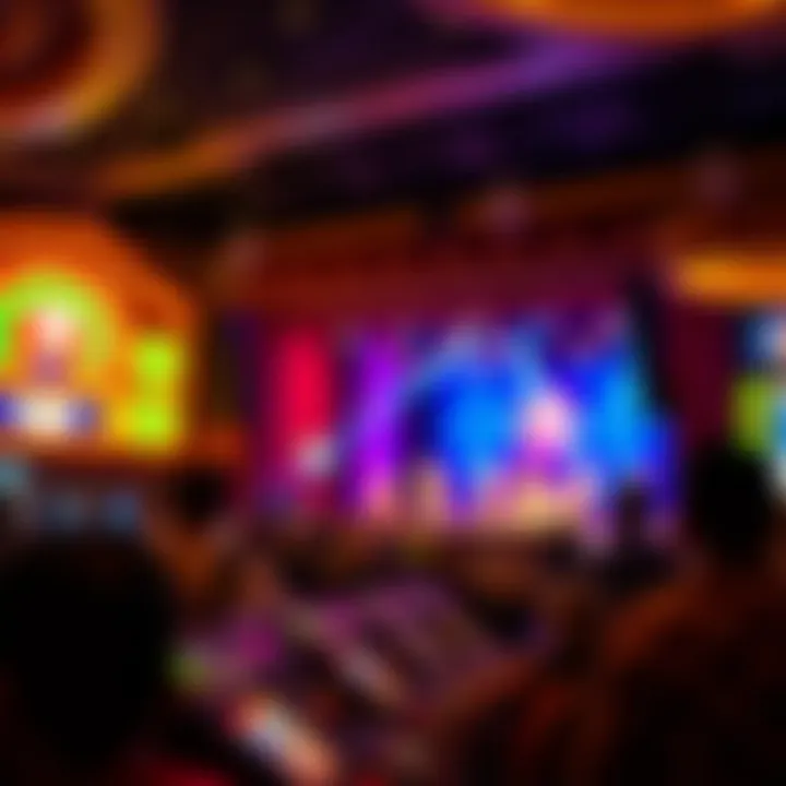 Entertainment at Alabama Coushatta Casino Live performance stage with vibrant entertainment