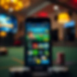 A smartphone displaying a competitive gaming app interface