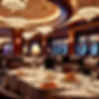 Gourmet Dining Experience at Caesars Casino Luxurious dining area showcasing gourmet cuisine