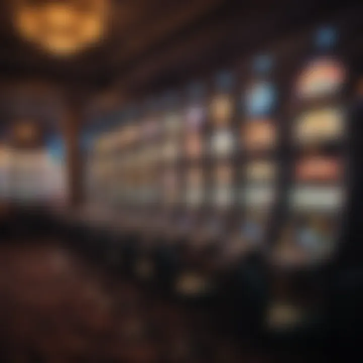 A variety of slot machines available at the casino