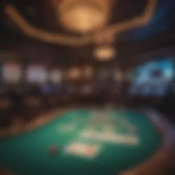 Vibrant poker room in Casino Miami