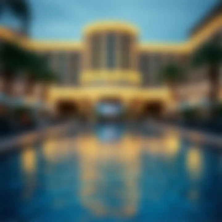 Enjoying Amenities Without Extra Charges Relaxing pool area at a casino resort without fees