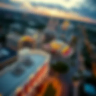 Aerial view of Caesars Casino highlighting its location within Tunica