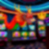 An intricate design of the Dragon Link game interface showcasing vibrant themes