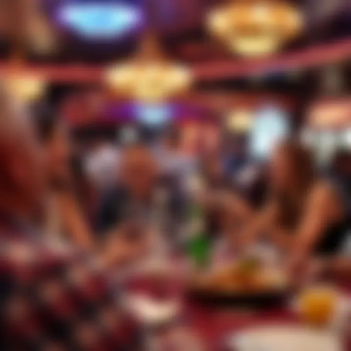 Joyful Dining Experience at El Fenix Guests enjoying a lively dining experience at El Fenix, filled with laughter and joy