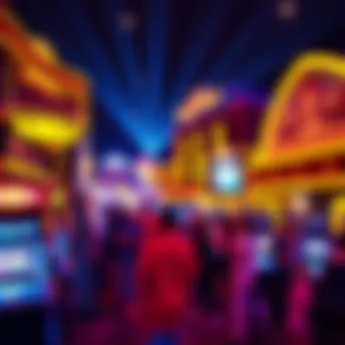 Spectacular Nightlife Scene Spectacular nightlife scene at Planet Hollywood