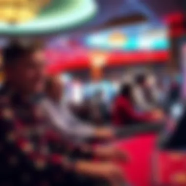 Engaging Guest Experiences at Erie Downs Guests enjoying an engaging experience at a table game within the casino