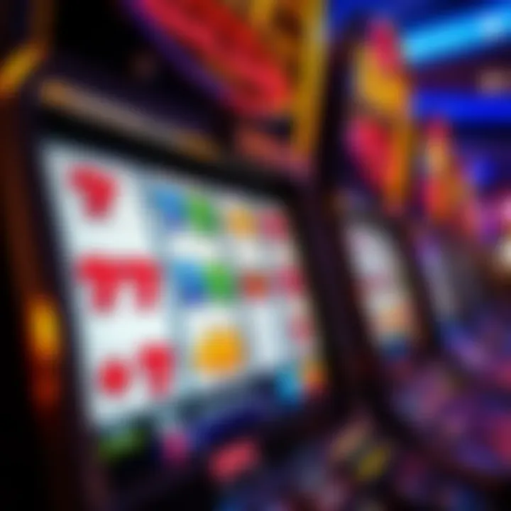 Winning Combinations on Slot Machines Close-up view of a slot machine's payout screen displaying winning combinations.