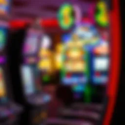 A vibrant array of slot machines showcasing diverse themes and designs.