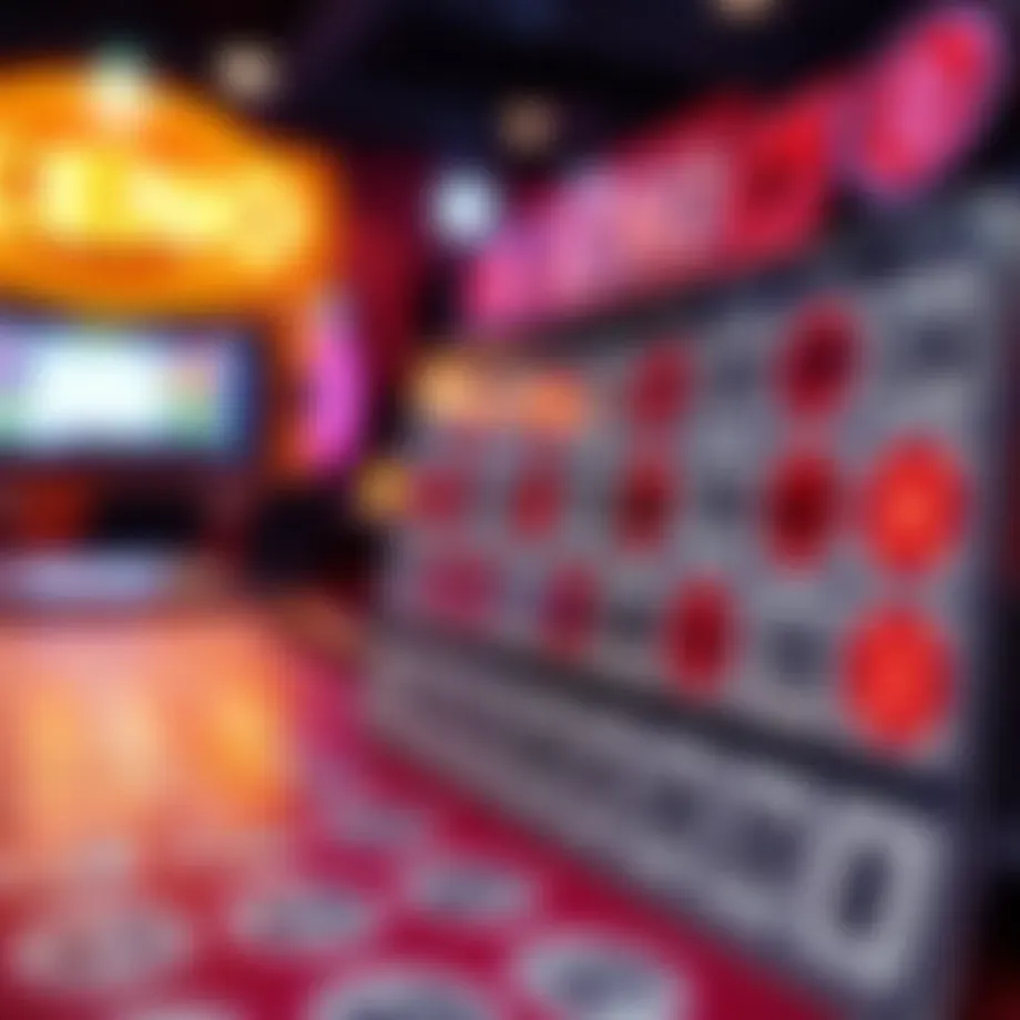 Keno game board featuring numbers