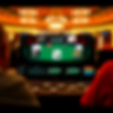 Online Poker Interface Online poker interface displaying a thrilling game session