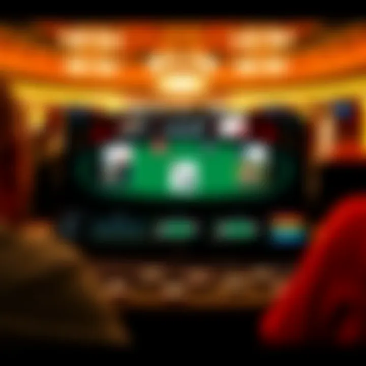 Online Poker Interface Online poker interface displaying a thrilling game session