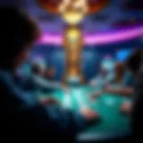 Visual representation of online poker gameplay