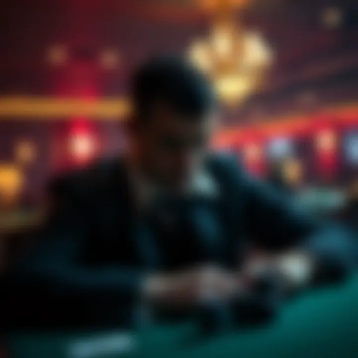 Psychological Aspects of Poker Conceptual image depicting the psychology of poker players