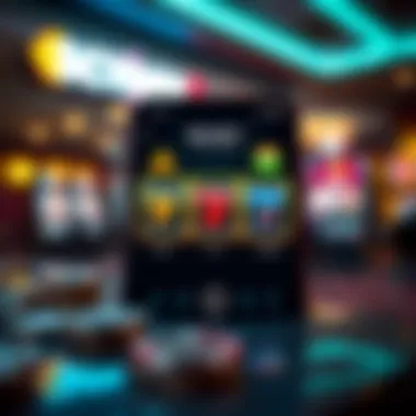 Security features displayed on a mobile gaming app